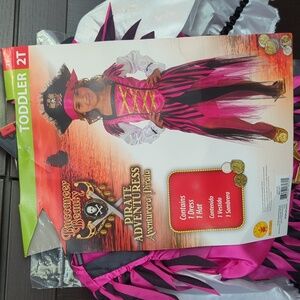 Rubie's Buccaneer Beauty Pirate Costume - Pink and Black - Size 2T NWT